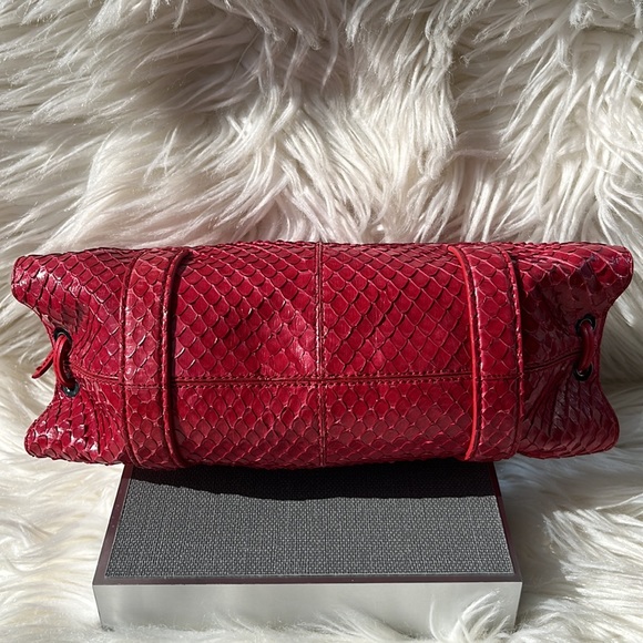 Authentic Vintage TOD’S ‘Candy Sera’ Mini Bag ~ in Red Python - Picture 6 of 15